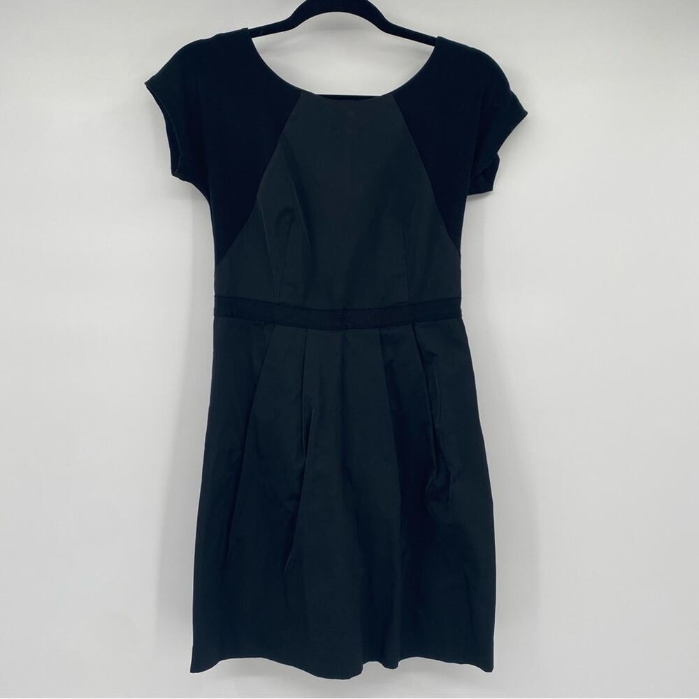 Theory Joena Notorious Contrast Black Sheath Cocktail Dress Size 2